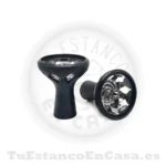 Cazoleta Cristal y Silicona Negra Apolo Head Shop