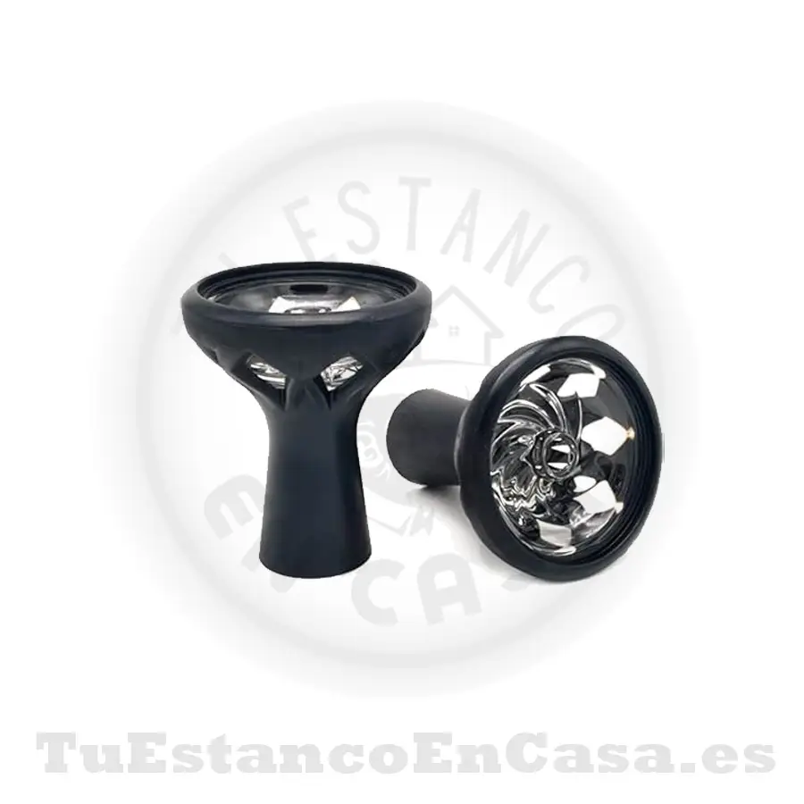 Cazoleta-Silicona-2.webp Cazoleta Cristal y Silicona Negra Apolo Head Shop - Imagen 1
