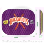 Bandeja Metal Pequeña Backwoods con Tapete Magnético Apolo Head Shop - Imagen 2