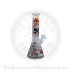 Bong Cristal Apolo Head Shop Calavera con Hongos 25 cm