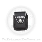 Funda Zippo Piel Negra