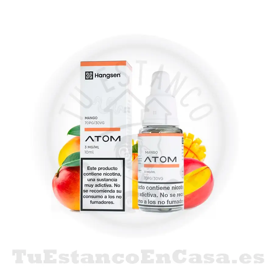 Hanseng-MANGO.webp E - Liquido Hangsen Atom Mango - 10 ml - Imagen 1