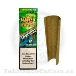 Papel de Fumar Blunt Juicy Jay's Hemp Wraps Tropical (Sabor Frutas Tropicales) 2 und.