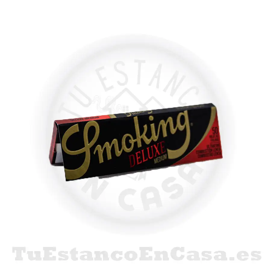 PapeldeFumarSmokingDeluxe78mm1.webp Papel de Fumar Smoking Deluxe 1 ¼ - 78 mm - Imagen 1