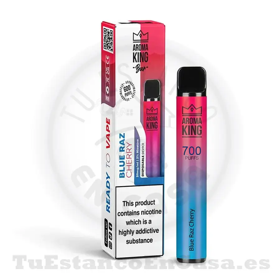 PodAromaKingClasicBlueRazCherry.webp Pod desechable Aroma King Classic Blue Razz Cherry 20 mg - 700 Caladas - Imagen 1
