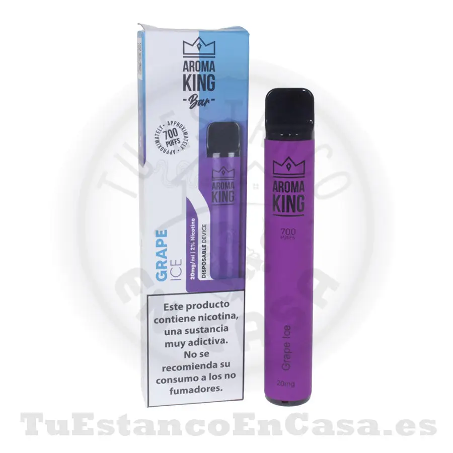PodAromaKingClasicGrapeIce.webp Pod desechable Aroma King Classic Grape ICE 20 mg - 700 Caladas - Imagen 1