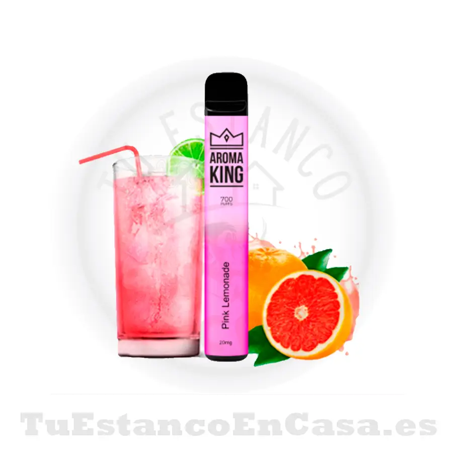 Pod_Aromaking_Pink-Lemonade.webp Pod desechable Aroma King Classic Pink Lemonade 20 mg - 700 Caladas - Imagen 1