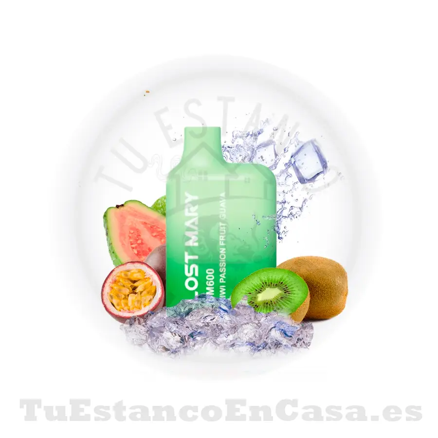Pod_LostMary_Kiwi-Passion-Fruit-Guava.webp LOST MARY BM600 Kiwi Passion Fruit Guava - 600 Caladas - Imagen 1