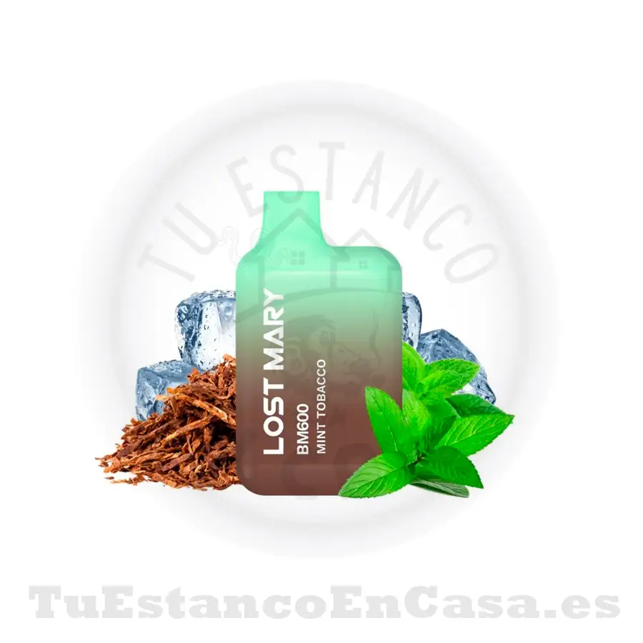 Pod_LostMary_tobaco.webp LOST MARY BM600- Mint Tobacco - 600 Caladas - Imagen 1
