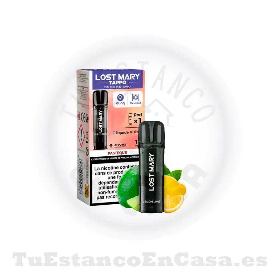 Recarga-Lost-mary-Nano-AIr-lima-limon.webp Recarga Cabezal Lost Mary Pro 1000 puf - Lemon Lime - Imagen 1