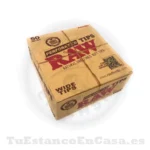 Tips Filtros de Cartón Natural RAW Extra Largos Perforated 50 und. - Imagen 3