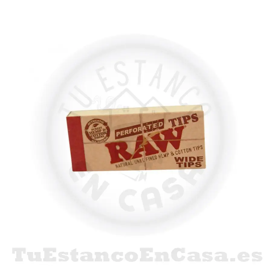 Tips-Raw-wide.webp Tips Filtros de Cartón Natural RAW Extra Largos Perforated 50 und. - Imagen 1