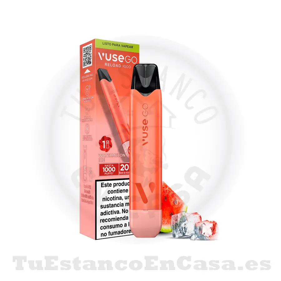 Vuse_reload_pen-1.webp Vaper Recargable Vuse Go Reload Pen Watermelon Ice 20 mg - 1000 Caladas - Imagen 1