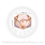 Cenicero Cristal Hexagonal - Imagen 3