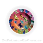 Cenicero Metálico - Diseño Mariposas
