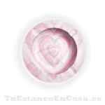 Cenicero Metálico - Diseño Corazon Rosa