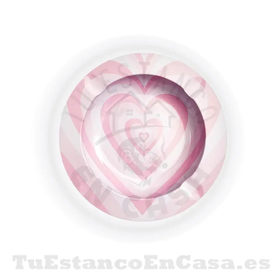 cenicero-4.webp Cenicero Metálico - Diseño Corazon Rosa - Imagen 1