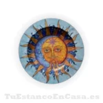 Cenicero Metálico - Diseño Sol y Luna