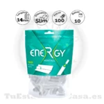 Filtros Energy Slim Menthol 6 mm 100 und.