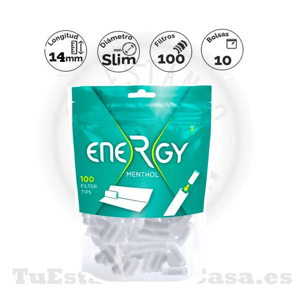 filtros-energy-slim-menthol-6-mm-100-und.webp Filtros Energy Slim Menthol 6 mm 100 und. - Imagen 1