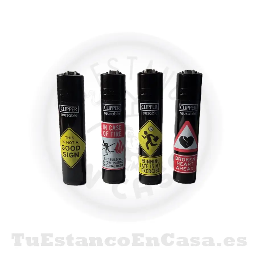 mechero_clipper_senal_negro.webp Encendedor CLIPPER - Señales Negro - Imagen 1