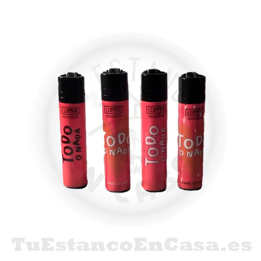 mechero_clipper_todo.webp Encendedor CLIPPER - Todo o Nada Rosa - Imagen 1