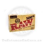 Papel de Fumar Natural RAW Classic Bloc 500  1 ¼ - 78 mm