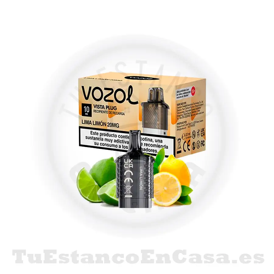 recarga-Vozol-limoa-1.webp Recarga Cabezal Vozol Vista Plug (2 ml + 10 ml) 10000 puf - Lima Limón - Imagen 1