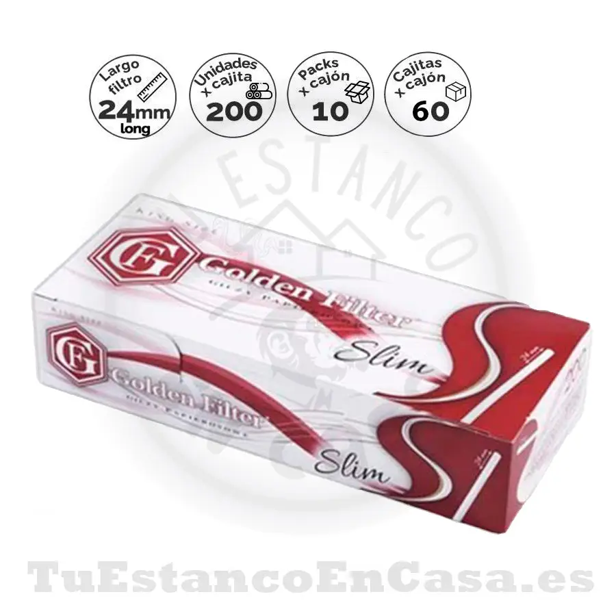 tubos-golden-filter-slim-extra-largo-200-und.webp Tubos Golden Filter Slim Extra Largo 200 und. - Imagen 1
