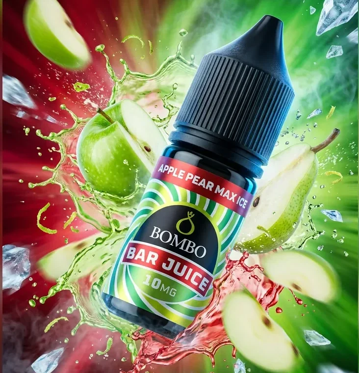 Bombo-Bar-Juice-Apple-Pear-Max Bombo Bar Juice Apple Pear Max – Sales de nicotina 10 ml - Imagen 1