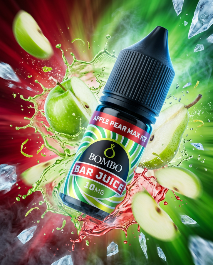 Bombo-Bar-Juice-Apple-Pear-Max Bombo Bar Juice Apple Pear Max – Sales de nicotina 10 ml - Imagen 1