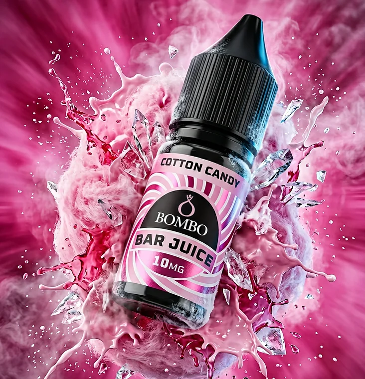 Bombo-Bar-Juice-Cotton-Candy Bombo Bar Juice Cotton Candy – Sales de nicotina 10 ml - Imagen 1
