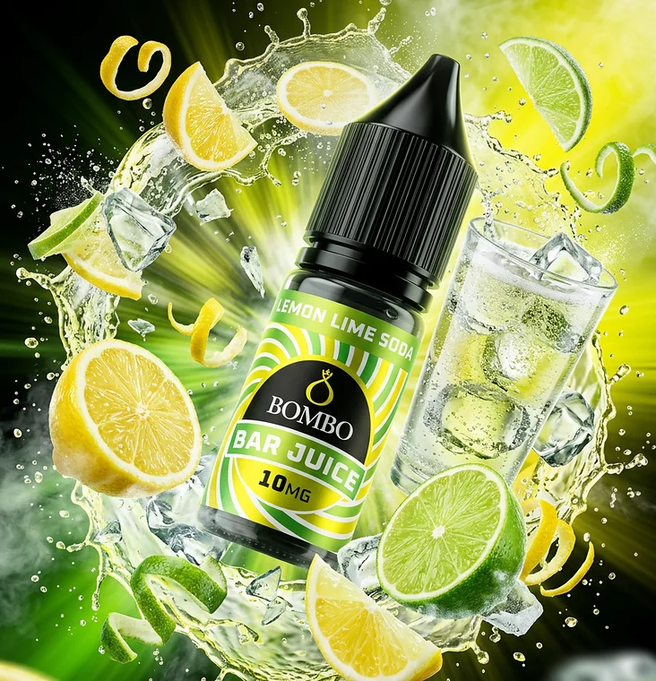 Bombo-Bar-Juice-Lemon-Lime-Soda Bombo Bar Juice Lemon Lime Soda – Sales de nicotina 10 ml - Imagen 1