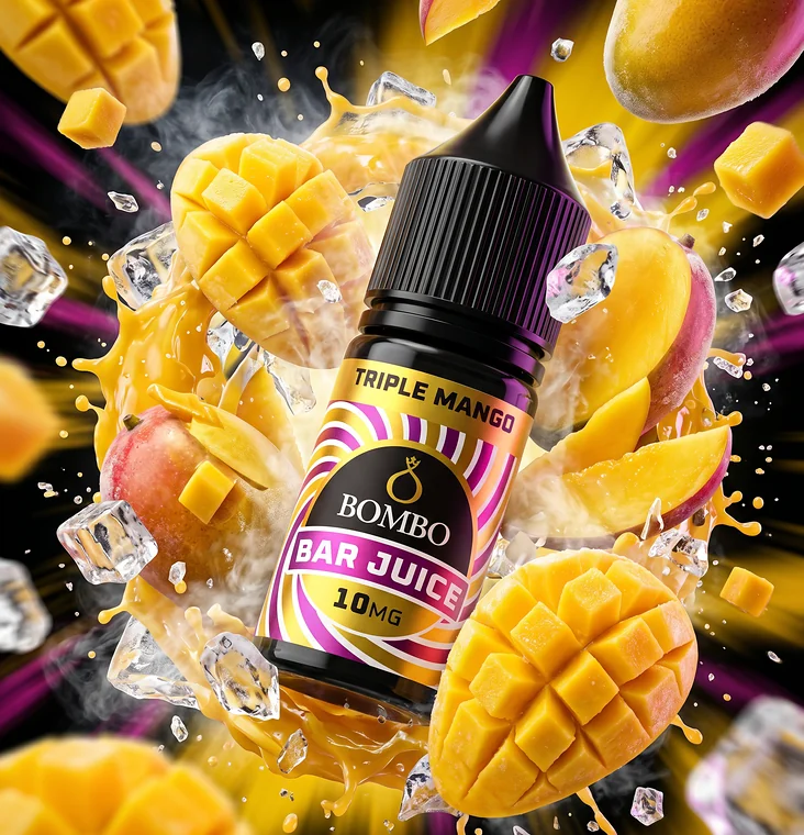 Bombo-Bar-Juice-Triple-Mango Bombo Bar Juice Triple Mango – Sales de nicotina 10 ml - Imagen 1