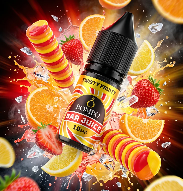 Bombo-Bar-Juice-Twisty-Fruity Bombo Bar Juice Twisty Fruity – Sales de nicotina 10 ml - Imagen 1