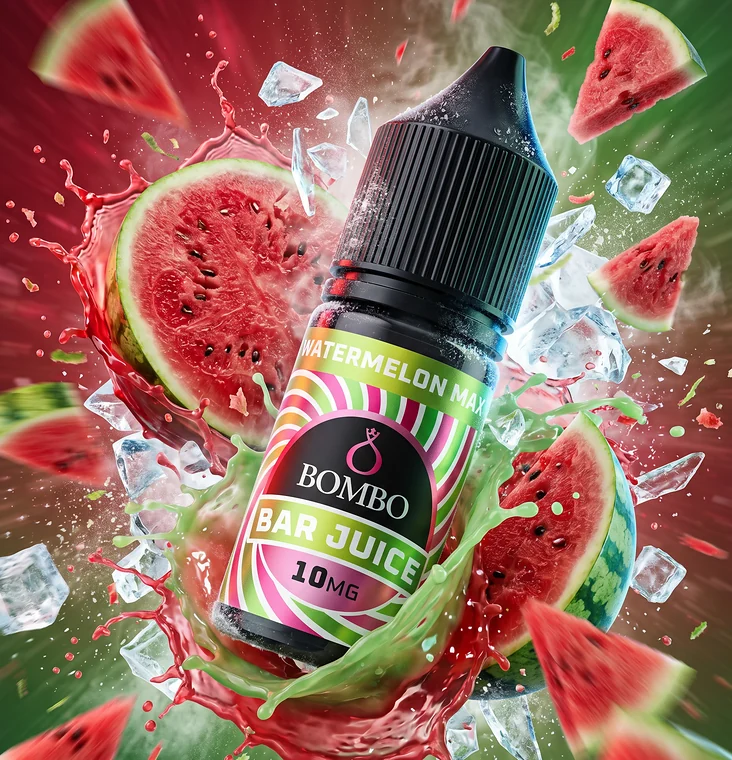 Bombo-Bar-Juice-Watermelon-Max Bombo Bar Juice Watermelon Max – Sales de nicotina 10 ml - Imagen 1