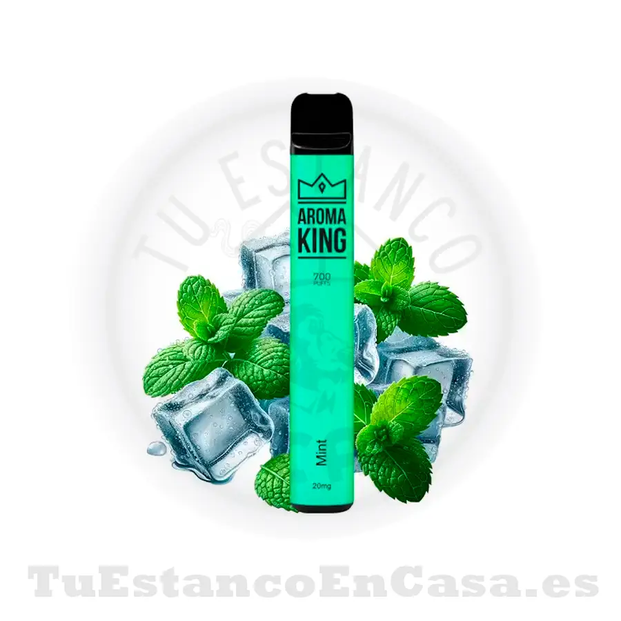 Pod_Aromaking_mint.webp Pod desechable Aroma King Classic Mint 20 mg - 700 Caladas - Imagen 1