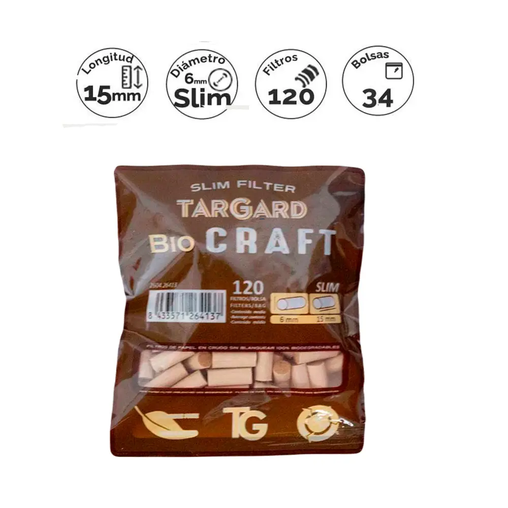 filtros-targard-natural-slim-craft-6-mm-120-und.webp Filtros Targard Natural Slim Craft 6 mm 120 und. - Imagen 1